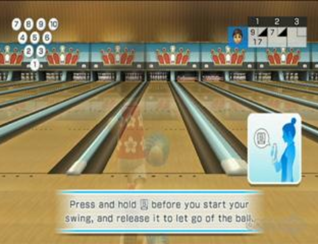 wii sports resort bowling spin